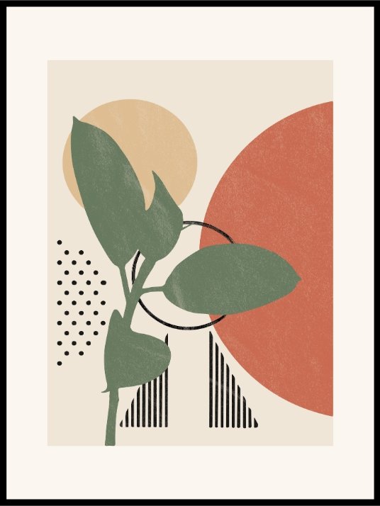 Random Shapes - Boho Poster