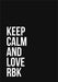 RBK - Keep Calm and Love RBK poster - Plakatbar.no