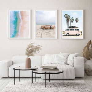 Redningsbøye på stranda - Poster - Plakatbar.no