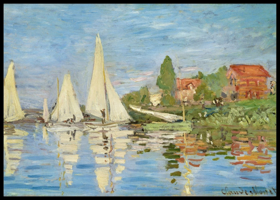 Regattas at Argenteuil, Claude Monet - Poster