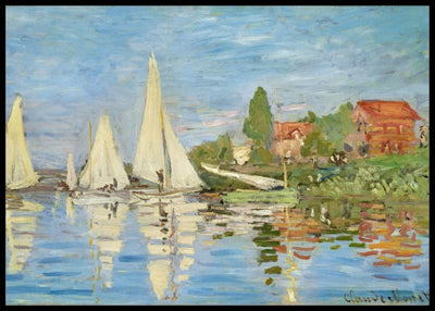 Regattas på Argenteuil, Claude Monet - Plakat - Plakatbar.no