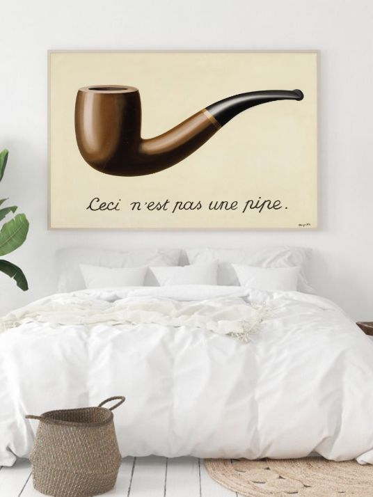 René Magritte - Ceci n'est pas une pipe - Plakatbar.no