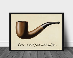 René Magritte - Ceci n'est pas une pipe - Plakatbar.no