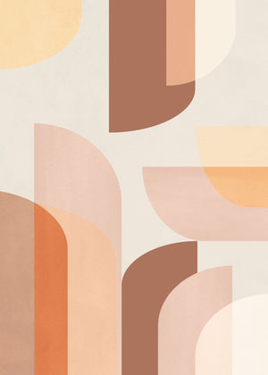 Retro geometrisk - Plakatbar.no