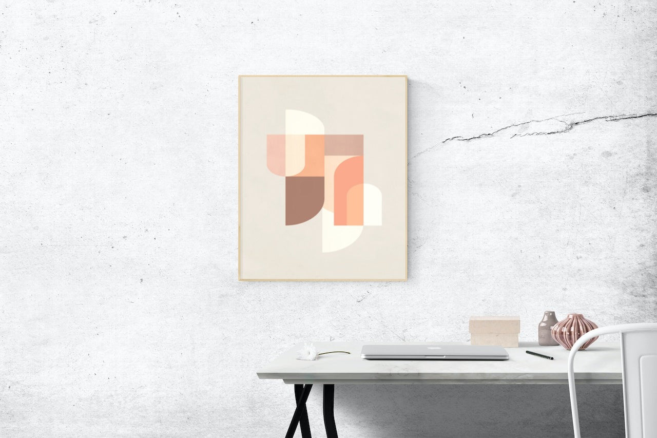 Retro Geometrisk III - Plakatbar.no