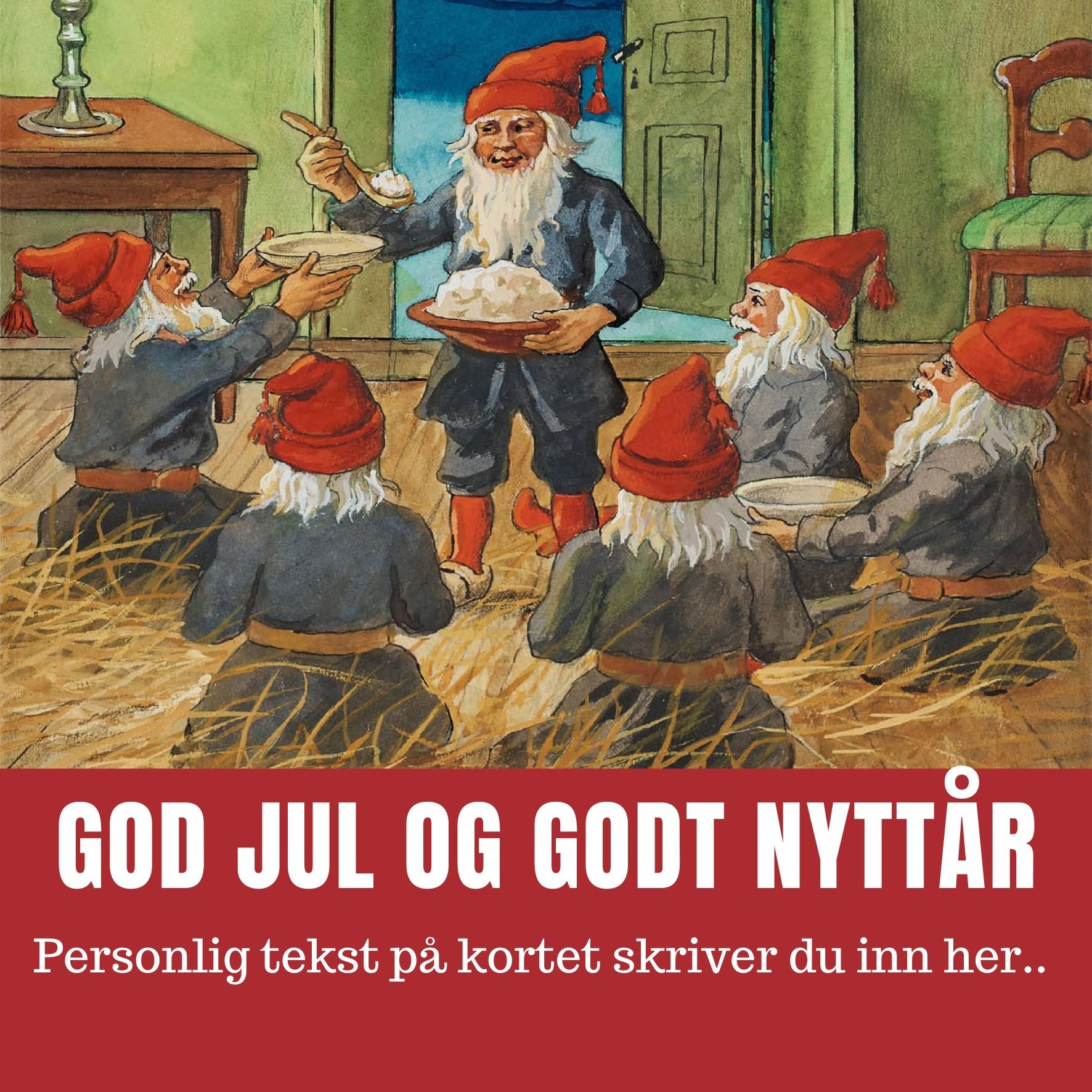 Retro julekort - Velg design - 10pk - Plakatbar.no