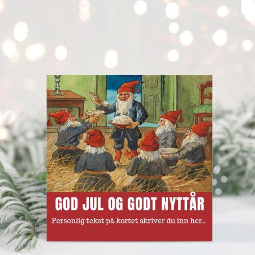 Retro julekort - Velg design - 10pk - Plakatbar.no