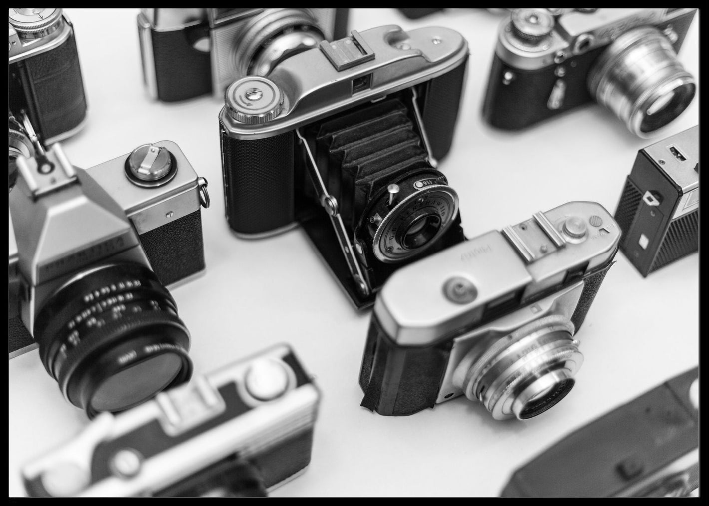 Retro kamera samling Poster - Plakatbar.no