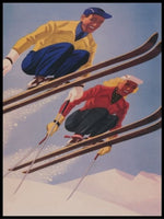Retro skiplakat - Plakatbar.no