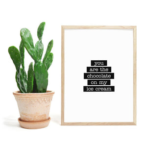 Romantisk og søt plakat - Plakatbar.no