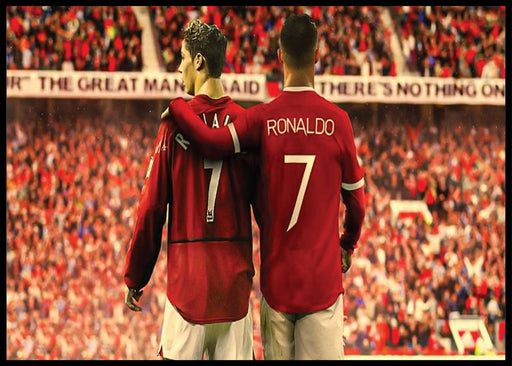 Ronaldo - Manchester United - Før og nå - Plakatbar.no