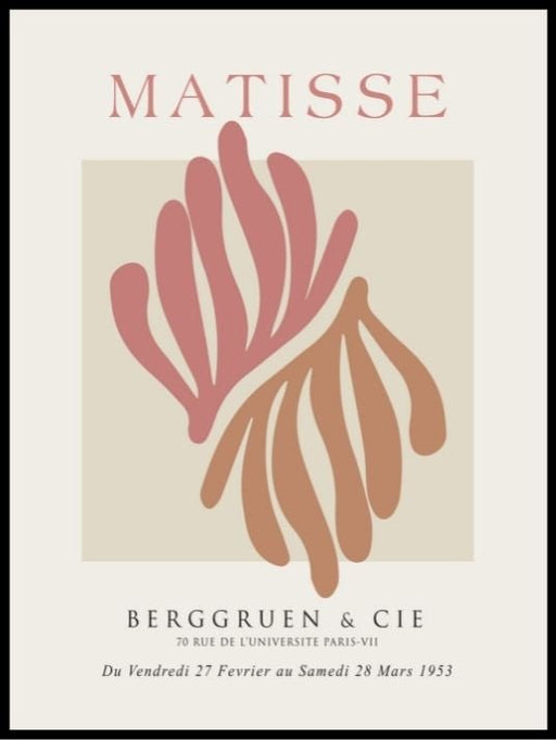 Rosa blader - Matisse - Plakatbar.no