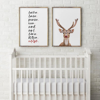 Rudolph - juleplakat 01 - Plakatbar.no