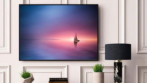 Sailing across the lake poster - Plakatbar.no