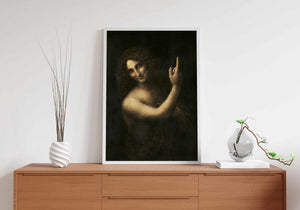 Saint John the Baptism, Leonardo da Vinci- Plakat - Plakatbar.no