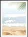 Sand with blurred palms - Poster - Plakatbar.no