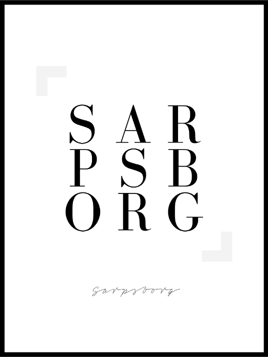 Sarpsborg - Plakat - Plakatbar.no