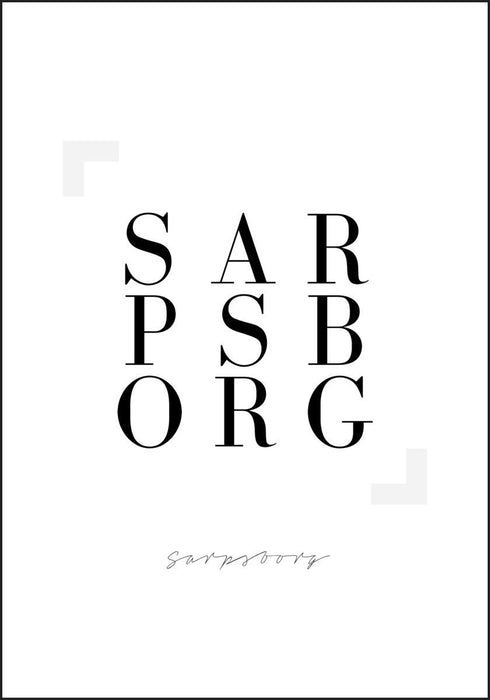 Sarpsborg - Plakat - Plakatbar.no