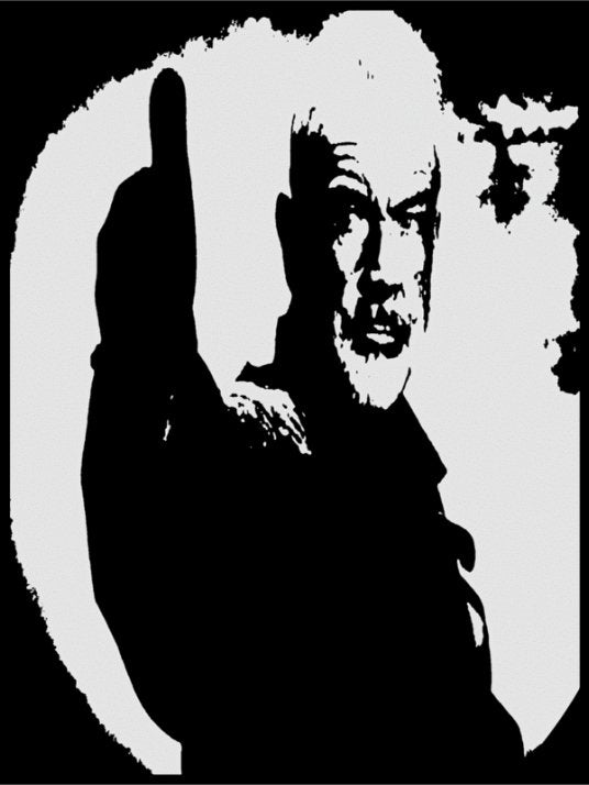 Sean Connery - Black and white poster - Plakatbar.no