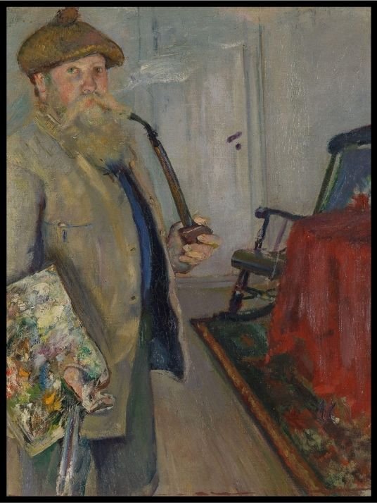 Selvportrett, Christian Krogh