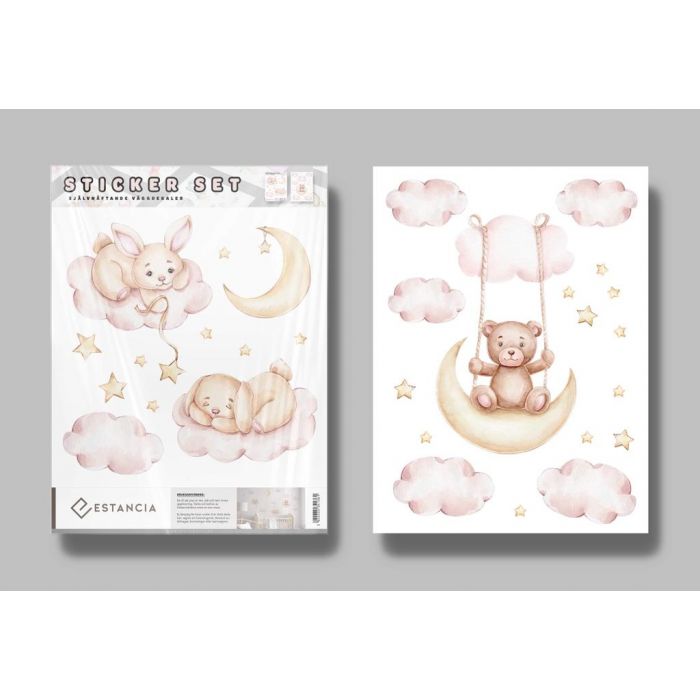 Sett med Wall stickers - Bamser