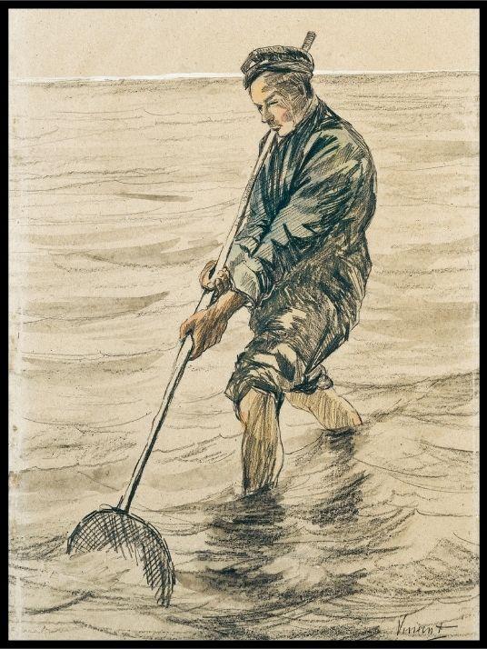Shell Fisherman, Vincent Van Gogh - Plakat