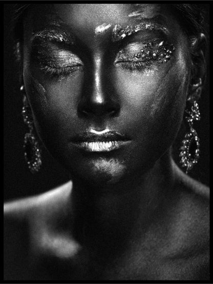 Silver And Black Gold Ancient Greece Poster - Plakatbar.no