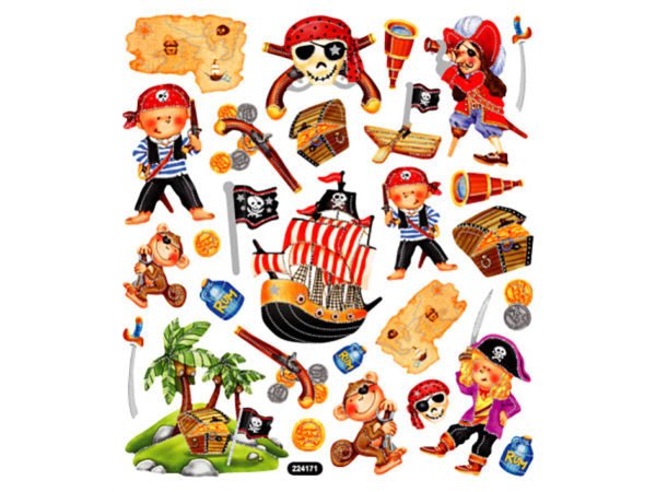 Sjørøver stickers - Klistremerker - Plakatbar.no