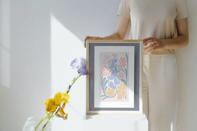 Skandinavisk kunst - different color on flowers - 01 - Plakatbar.no