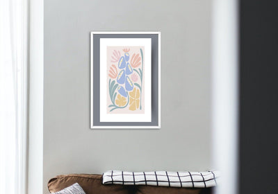 Skandinavisk kunst - different color on flowers - 01 - Plakatbar.no