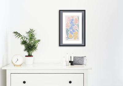 Skandinavisk kunst - different color on flowers - 01 - Plakatbar.no