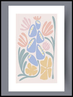 Skandinavisk kunst - different color on flowers - 01 - Plakatbar.no