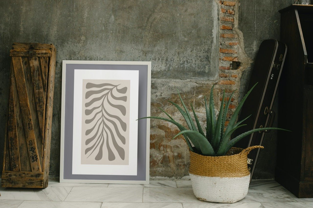 Skandinavisk kunst - grey coral - 02 - Plakatbar.no