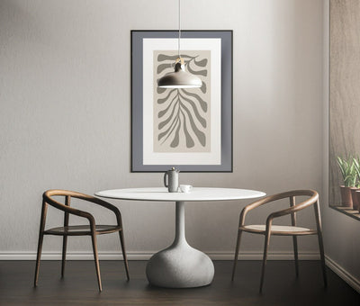 Skandinavisk kunst - grey coral - 02 - Plakatbar.no