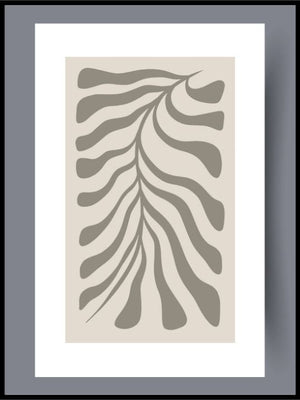 Skandinavisk kunst - grey coral - 02 - Plakatbar.no