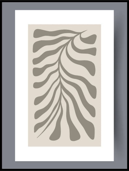 Skandinavisk kunst - grey coral - 02 - Plakatbar.no