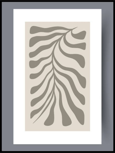 Skandinavisk kunst - grey coral - 02 - Plakatbar.no