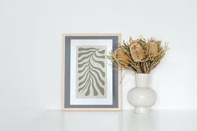 Skandinavisk kunst - grey coral - 02 - Plakatbar.no