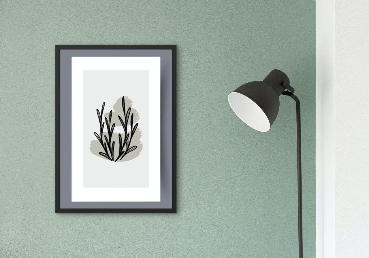 Skandinavisk kunst - grey coral - 03 - Plakatbar.no
