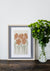 Skandinavisk kunst - orange flowers poster - Plakatbar.no