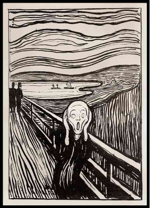 Skriget, Edvard Munch - Plakat