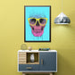 Pop Art Skull With Glasses  - Pop Art  poster