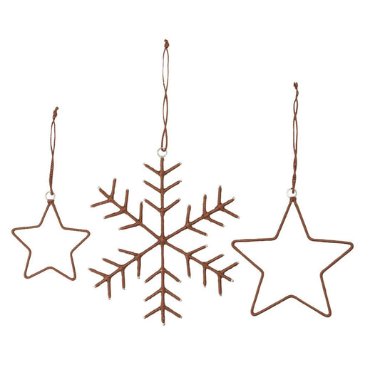 Snowflakes & Stars- julepynt - Plakatbar.no