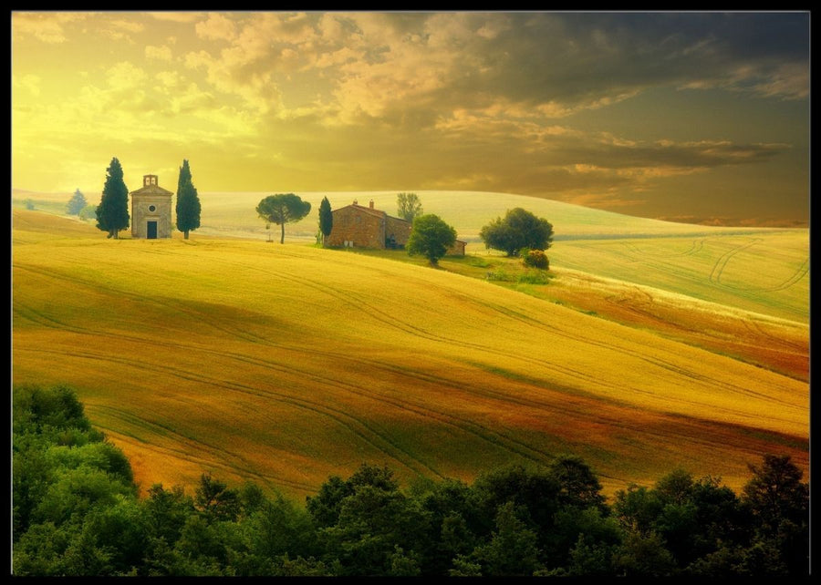 Sunset in Tuscany - Poster