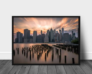 Solnedgang over New York poster - Plakatbar.no