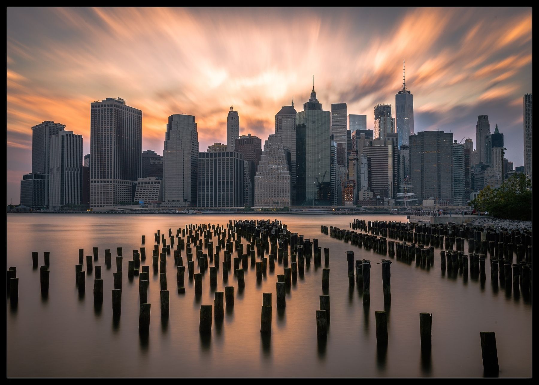 Solnedgang over New York poster - Plakatbar.no