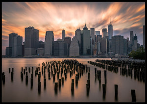 Solnedgang over New York poster - Plakatbar.no