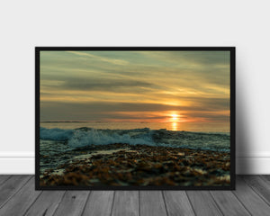 Solnedgang utenfor Haugesund - Plakat - Plakatbar.no