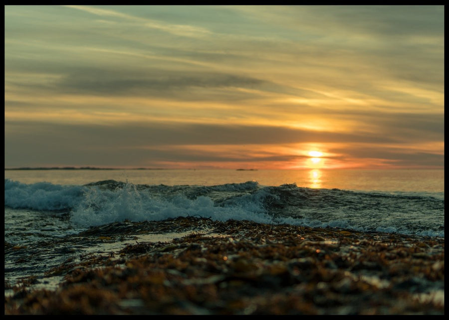 Solnedgang utenfor Haugesund - Plakat
