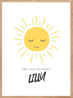 Solstråle - Nydelig navneplakat - Plakatbar.no